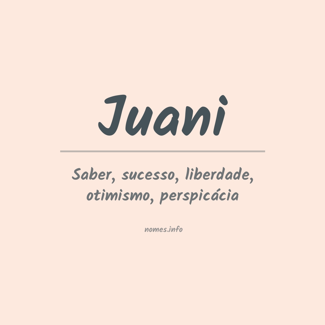 Significado do nome Juani