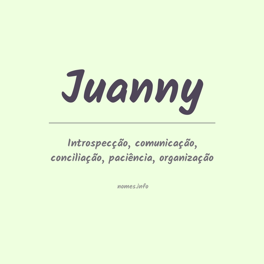 Significado do nome Juanny