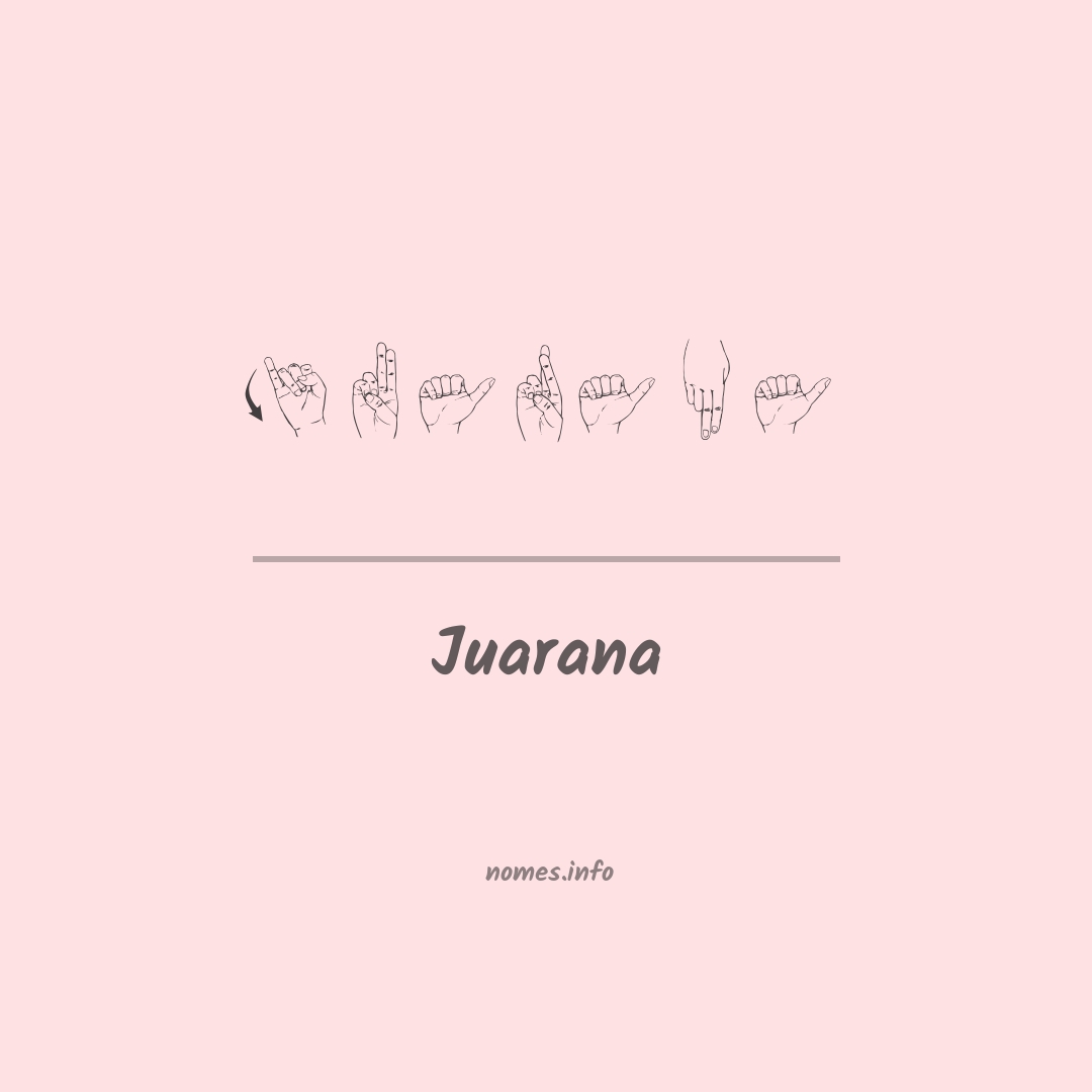 Juarana em Libras