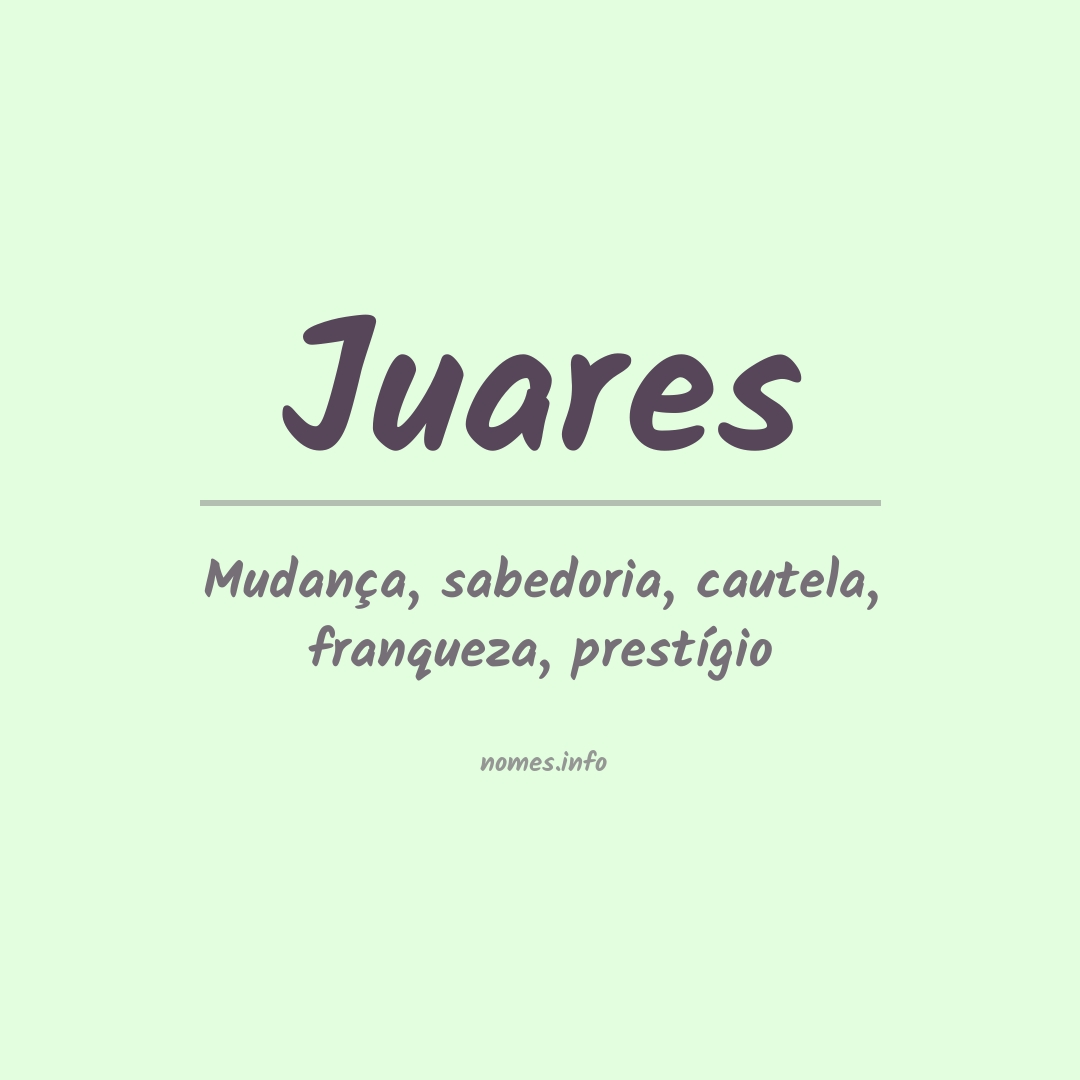 Significado do nome Juares