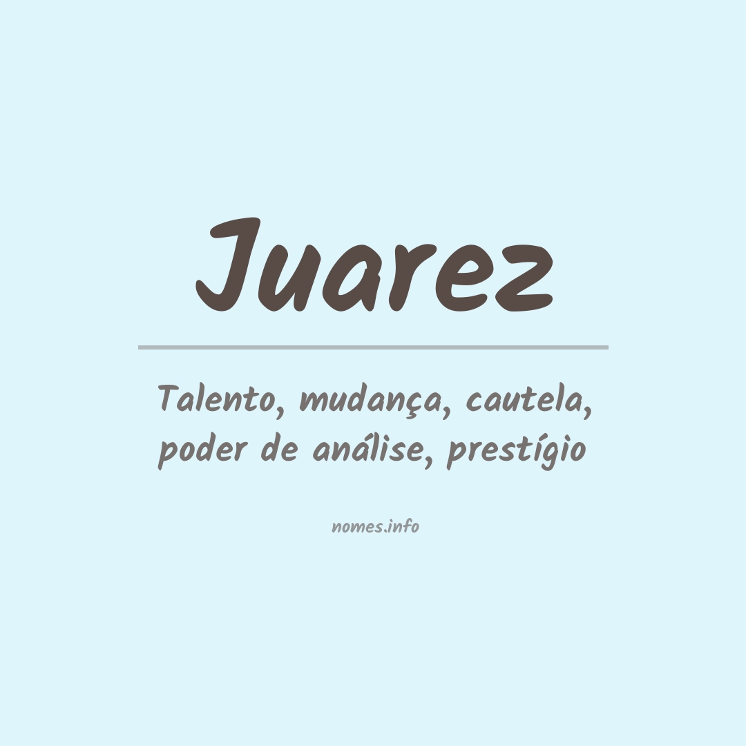 Significado do nome Juarez