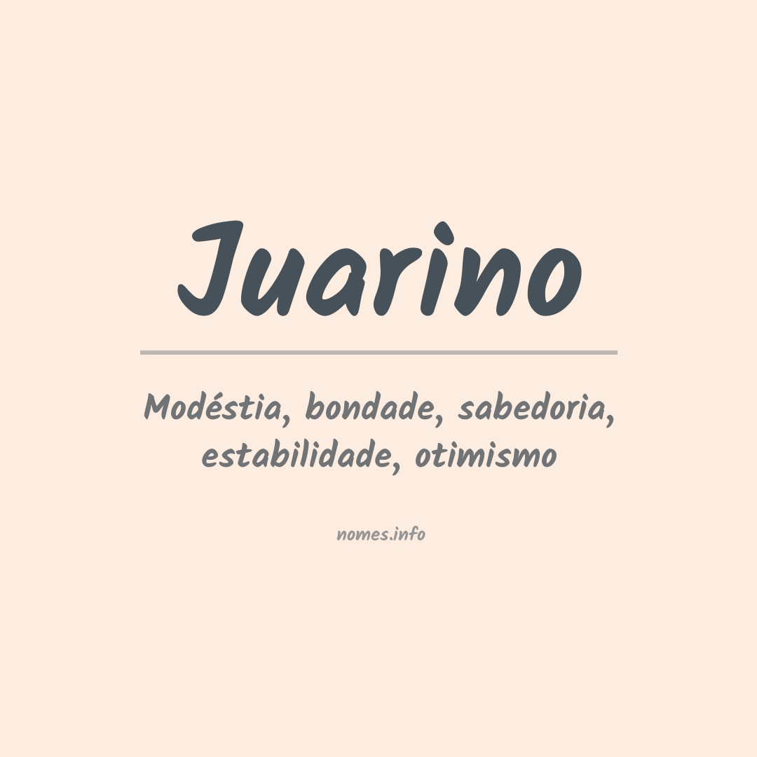 Significado do nome Juarino