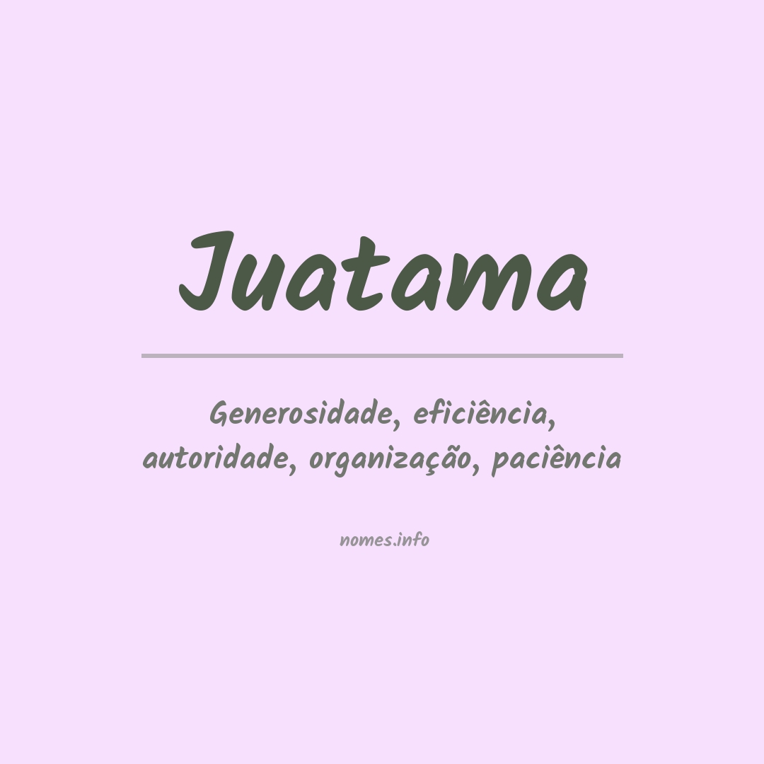 Significado do nome Juatama