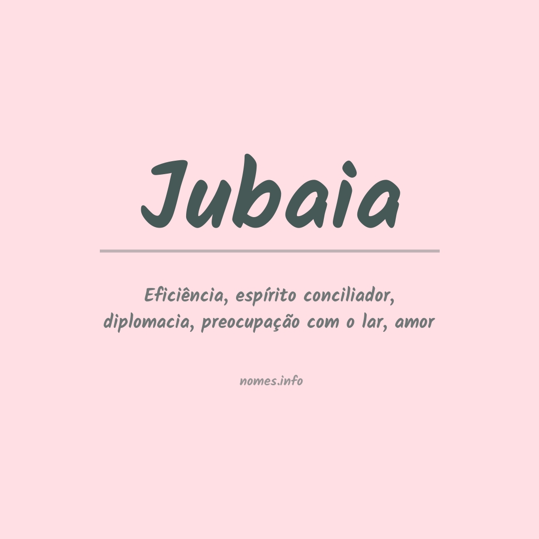 Significado do nome Jubaia