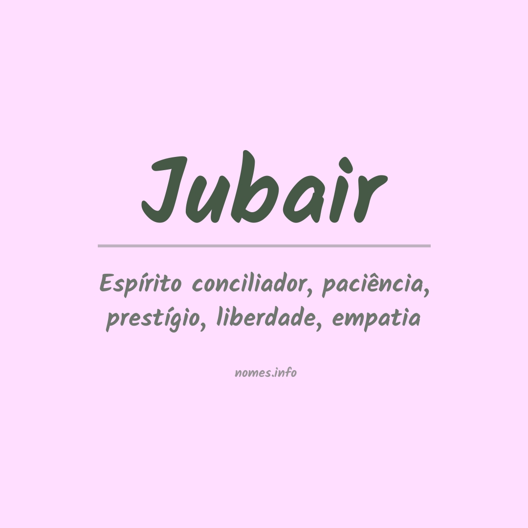 Significado do nome Jubair