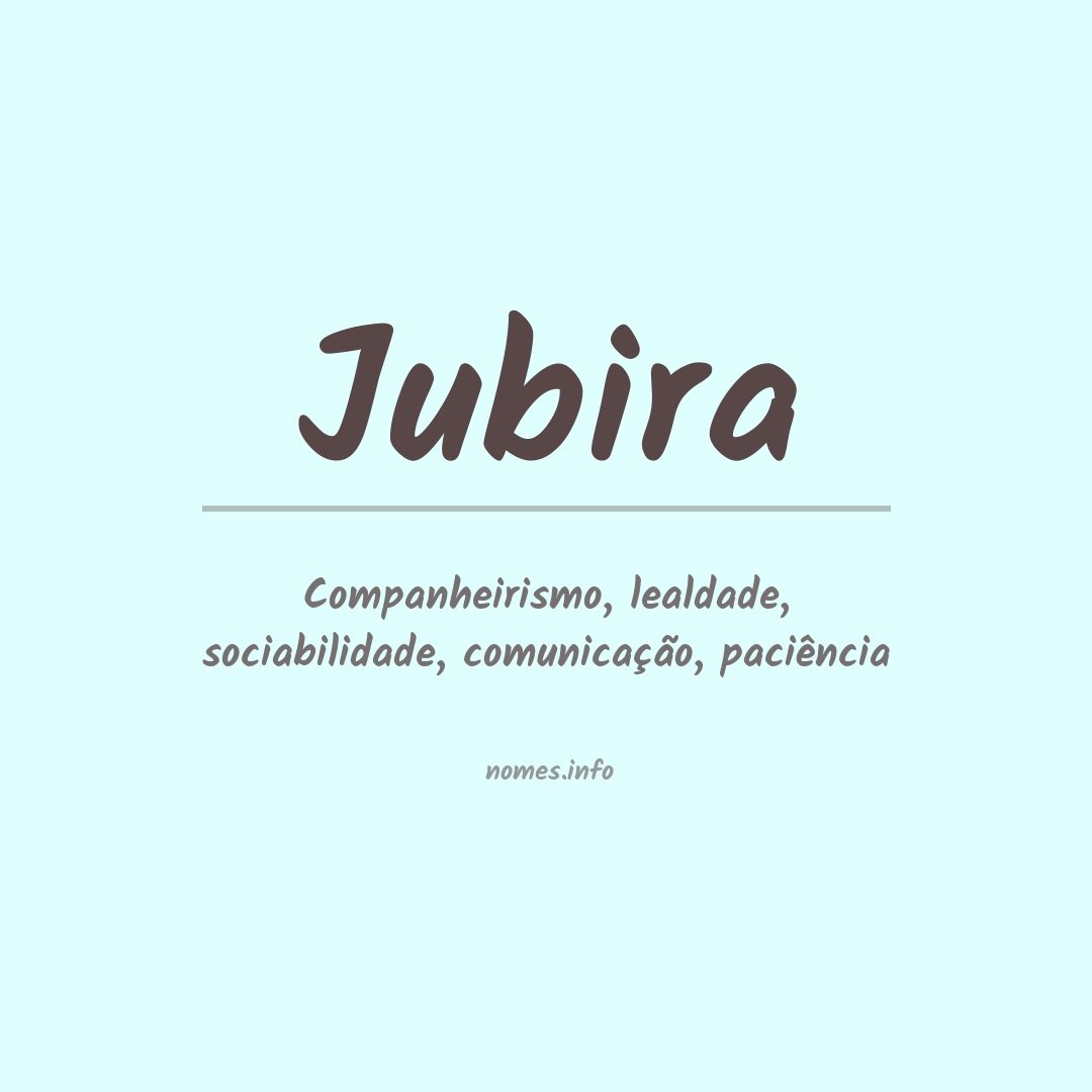 Significado do nome Jubira