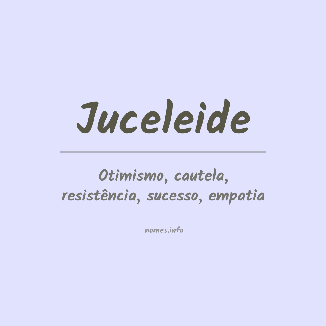 Significado do nome Juceleide