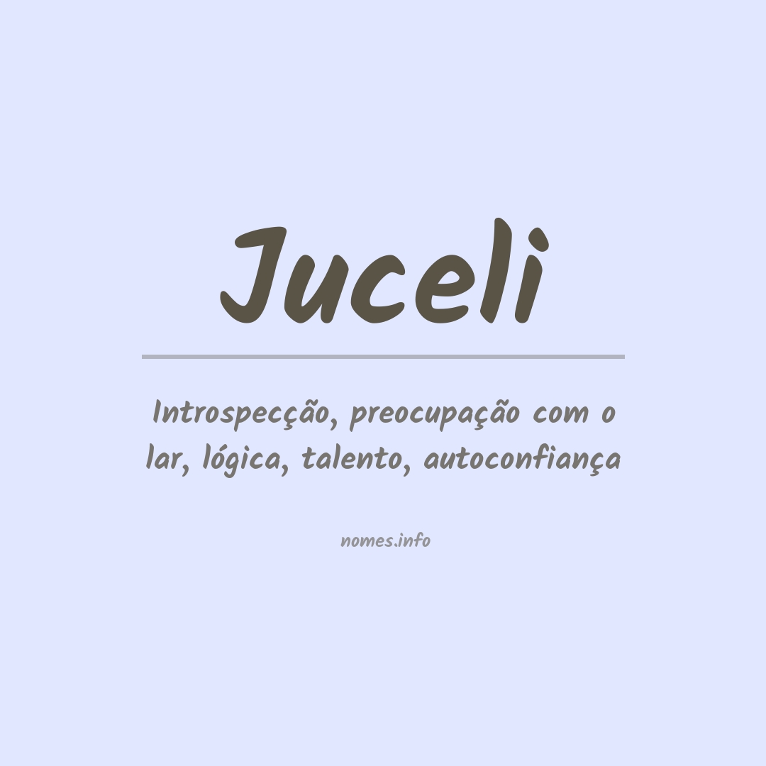 Significado do nome Juceli