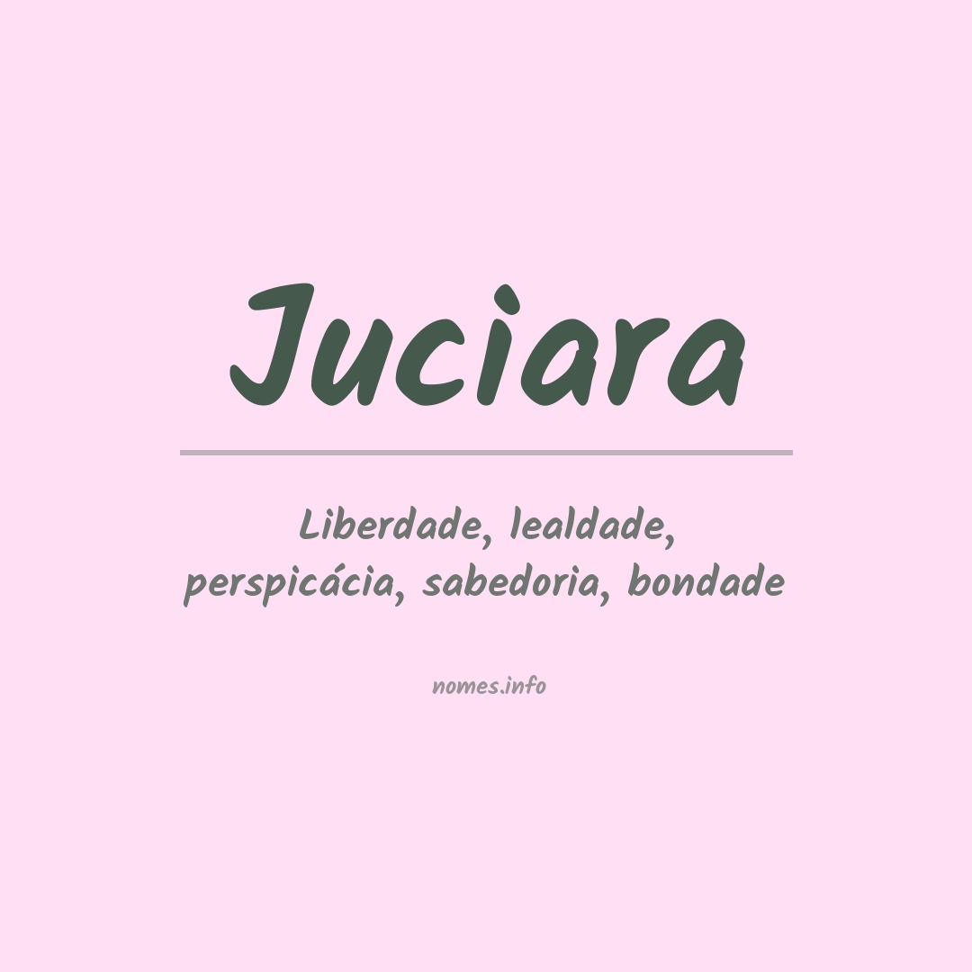 Significado do nome Juciara
