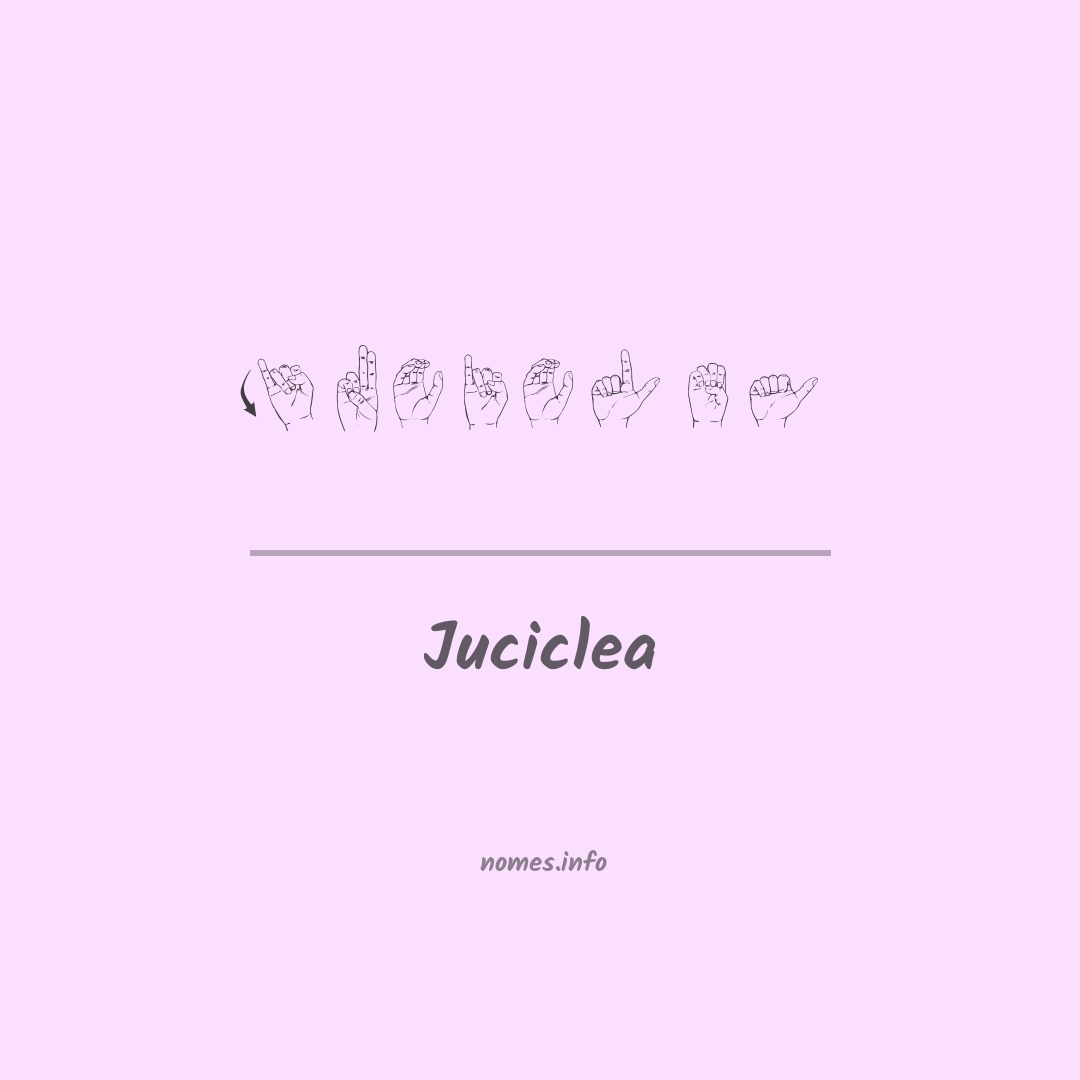 Juciclea em Libras