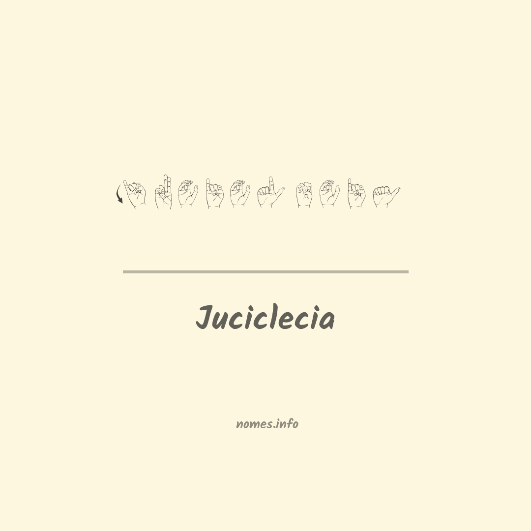 Juciclecia em Libras