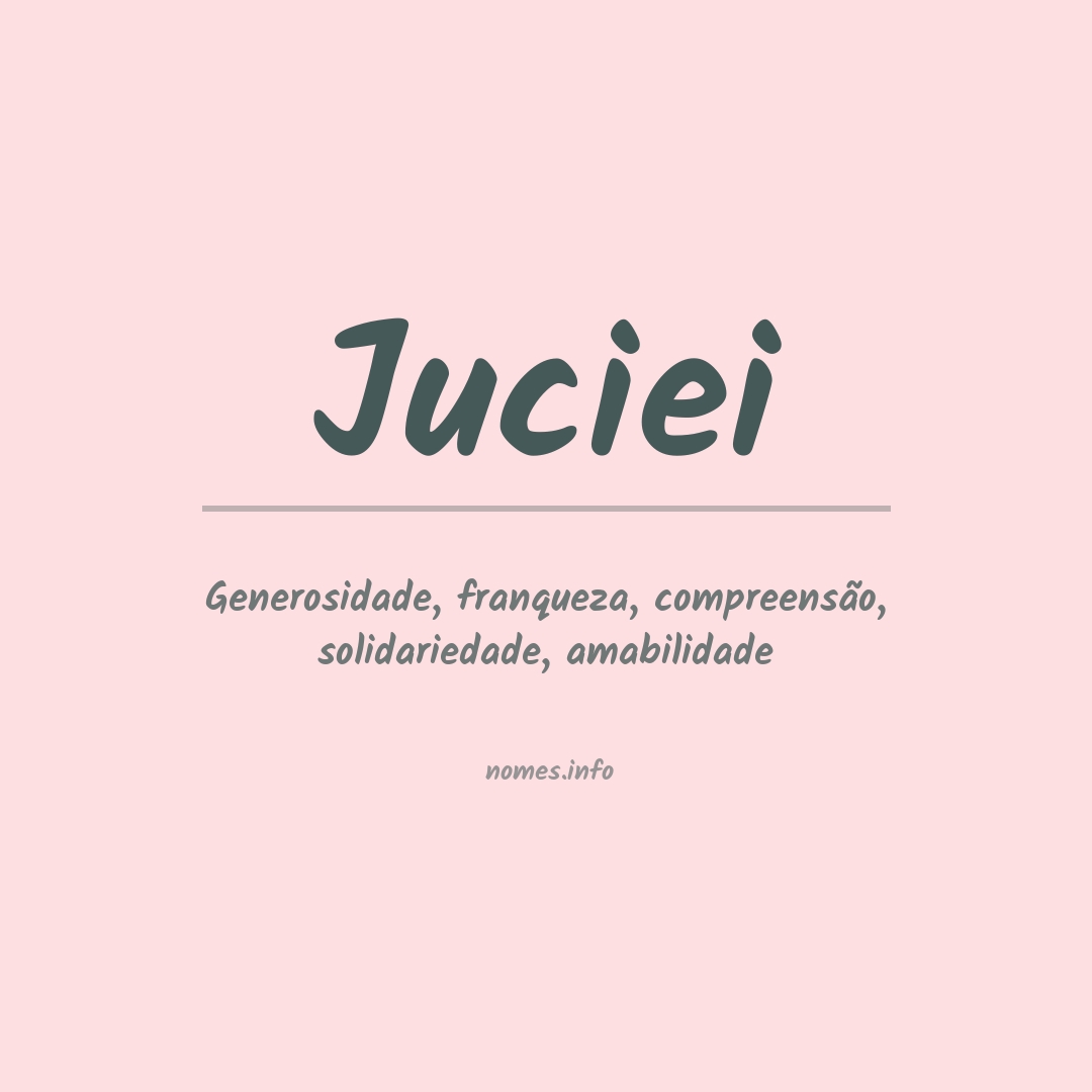 Significado do nome Juciei