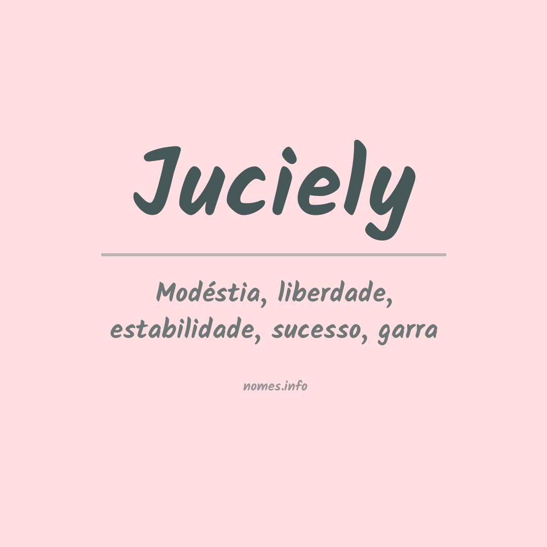 Significado do nome Juciely