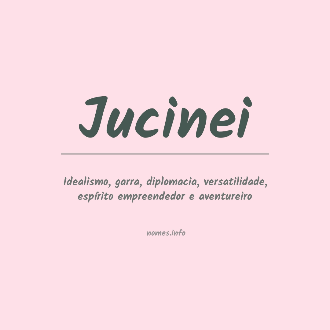 Significado do nome Jucinei