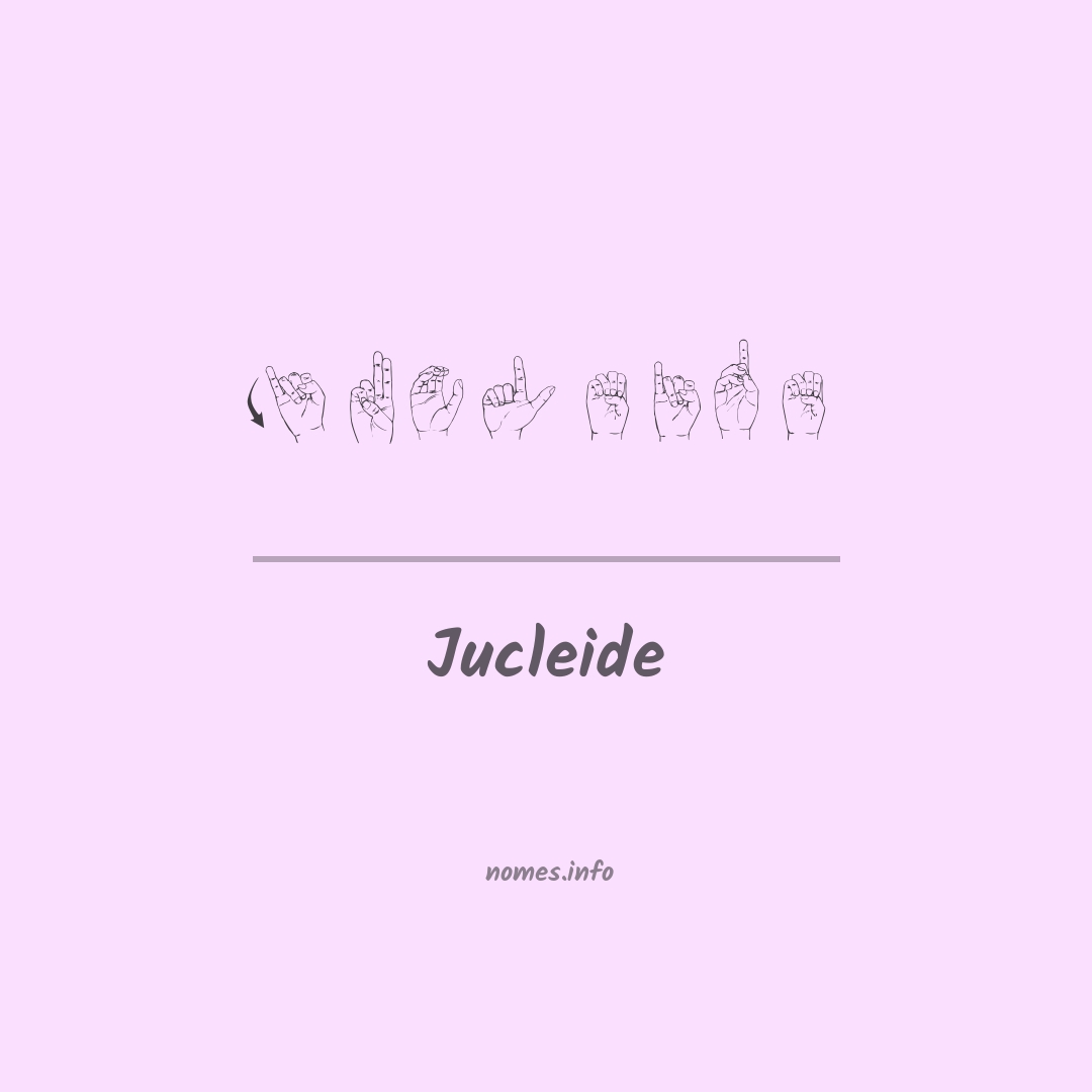 Jucleide em Libras