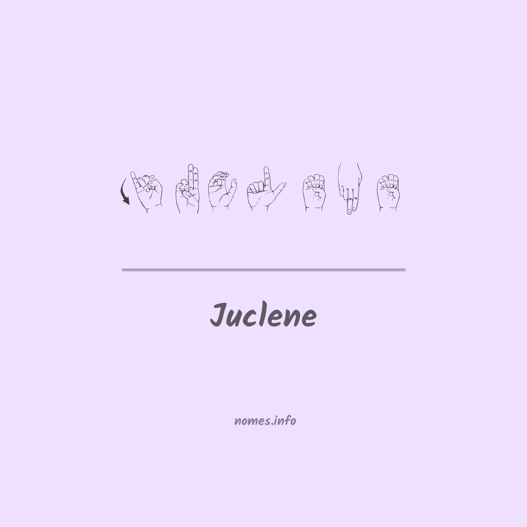 Juclene em Libras