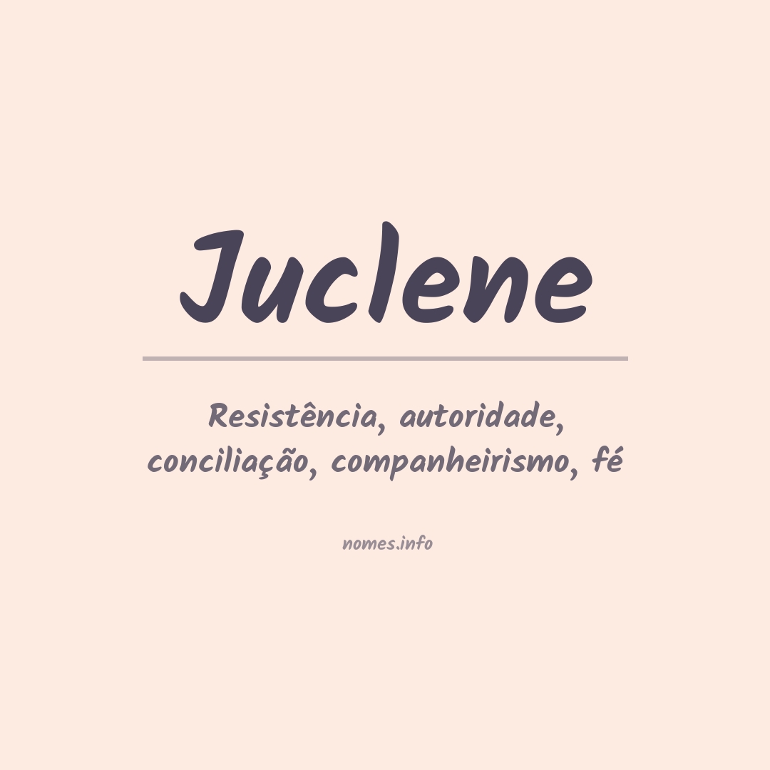 Significado do nome Juclene