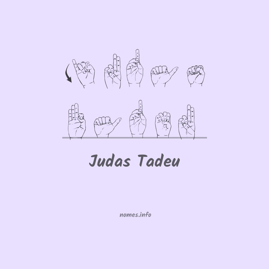 Judas tadeu em Libras Judas tadeu em Libras