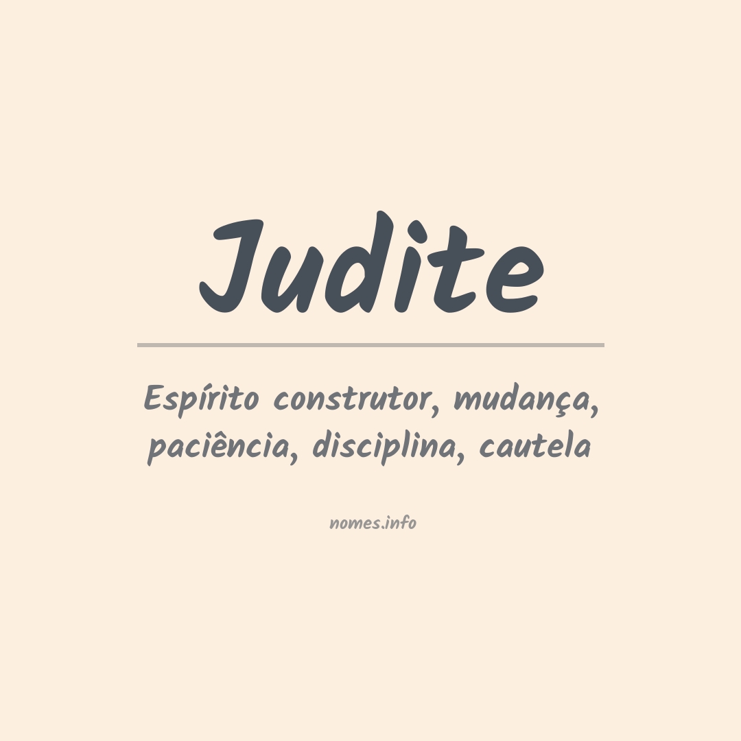 Significado do nome Judite