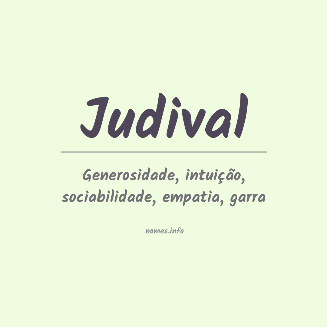 Significado do nome Judival