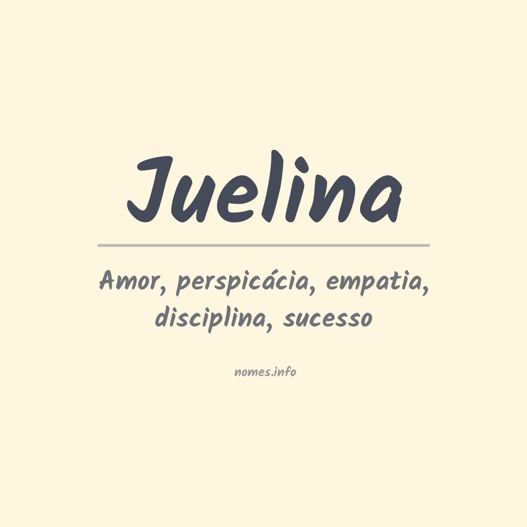 Significado do nome Juelina