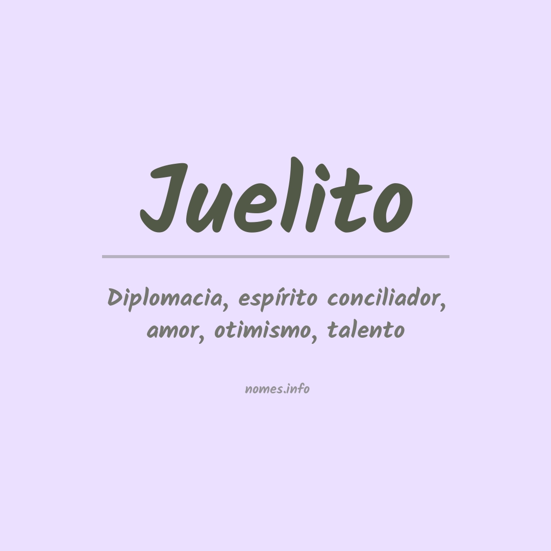 Significado do nome Juelito