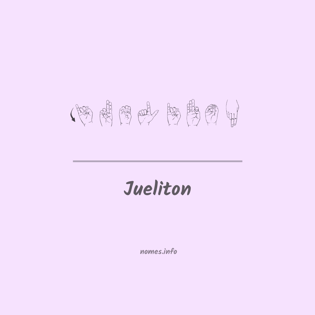 Jueliton em Libras