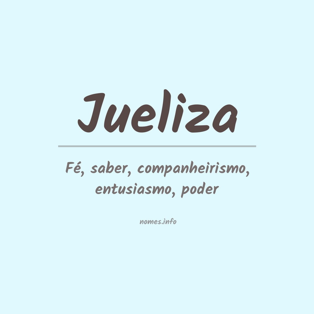 Significado do nome Jueliza