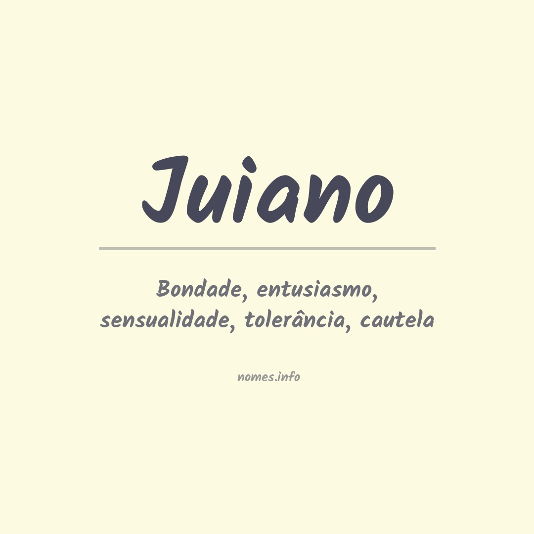 Significado do nome Juiano