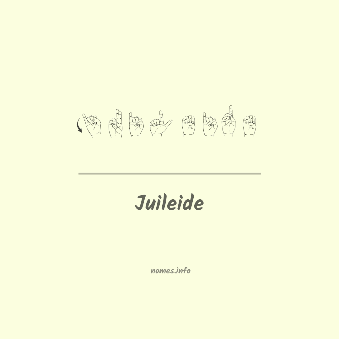 Juileide em Libras