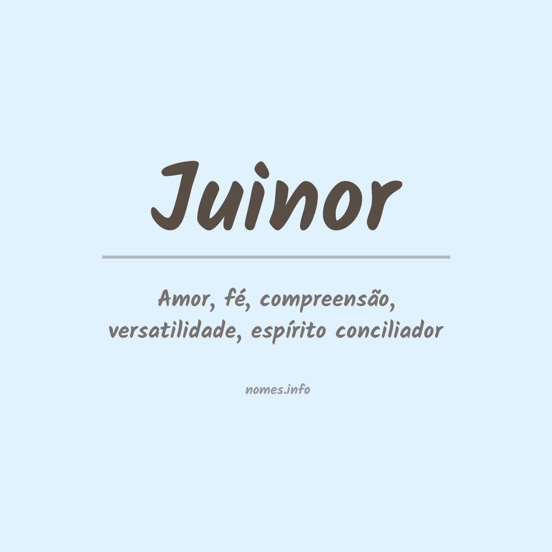 Significado do nome Juinor