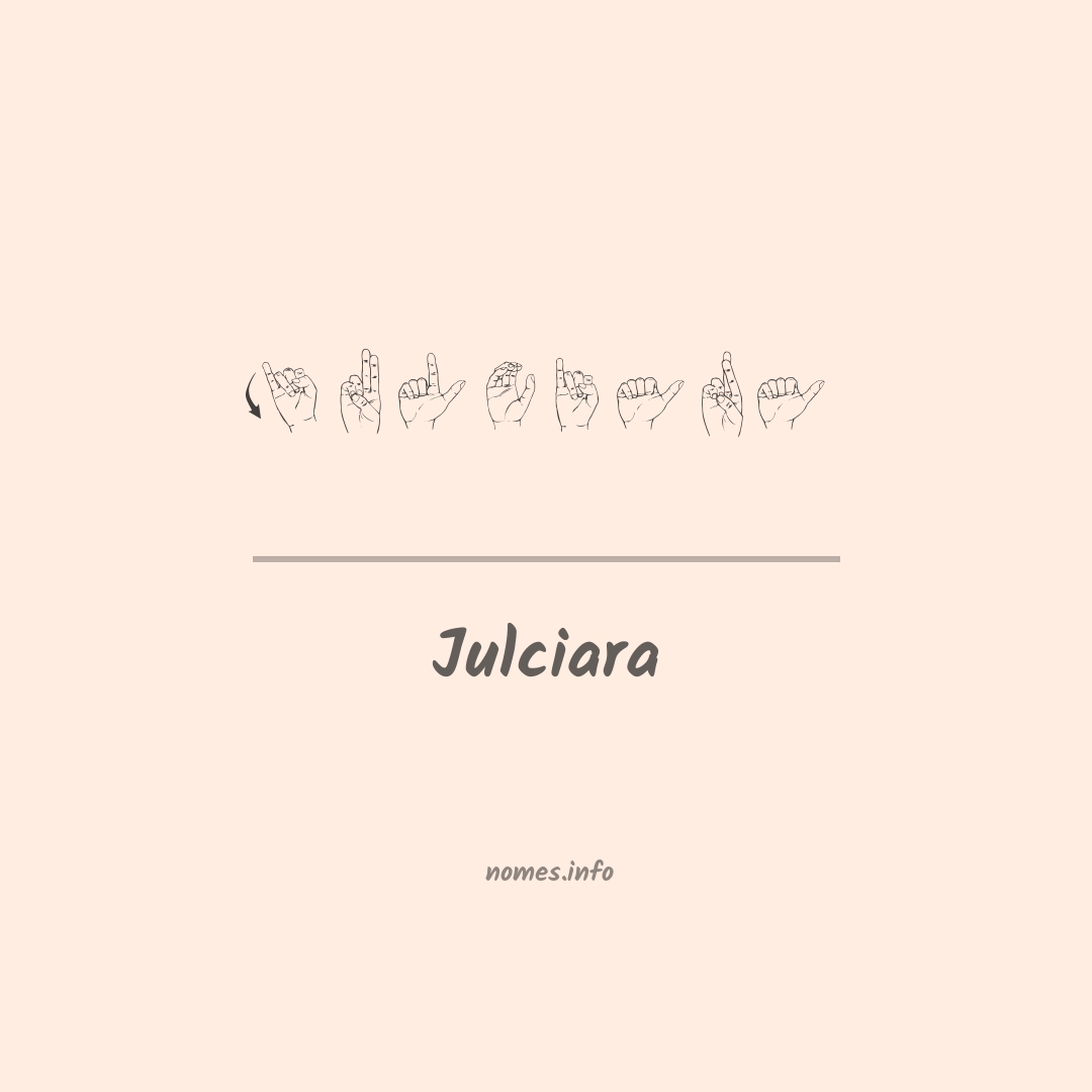 Julciara em Libras