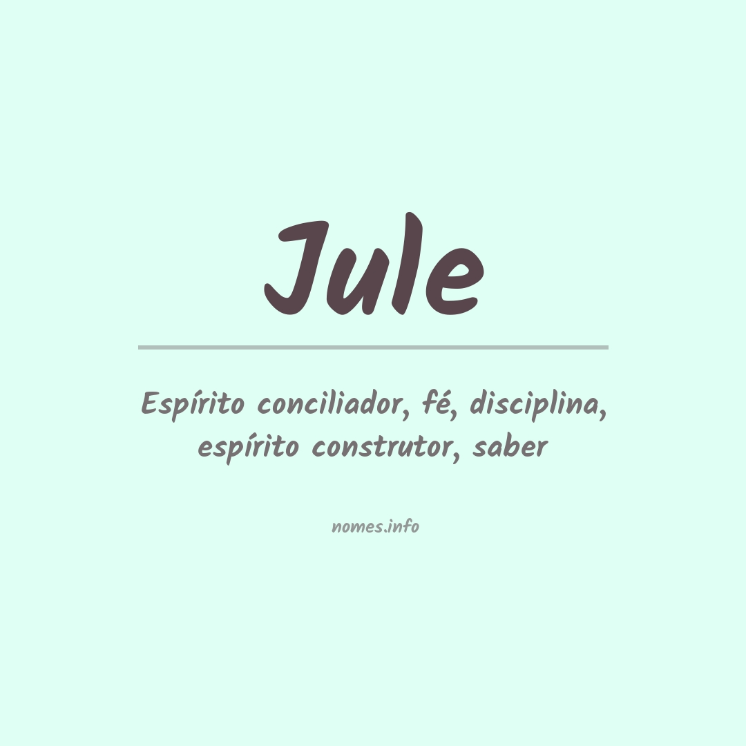 Significado do nome Jule