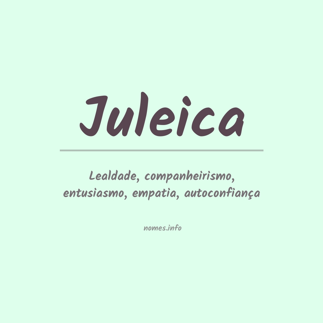 Significado do nome Juleica