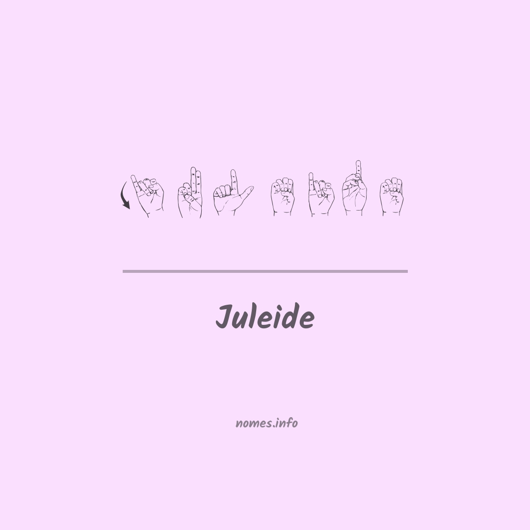 Juleide em Libras