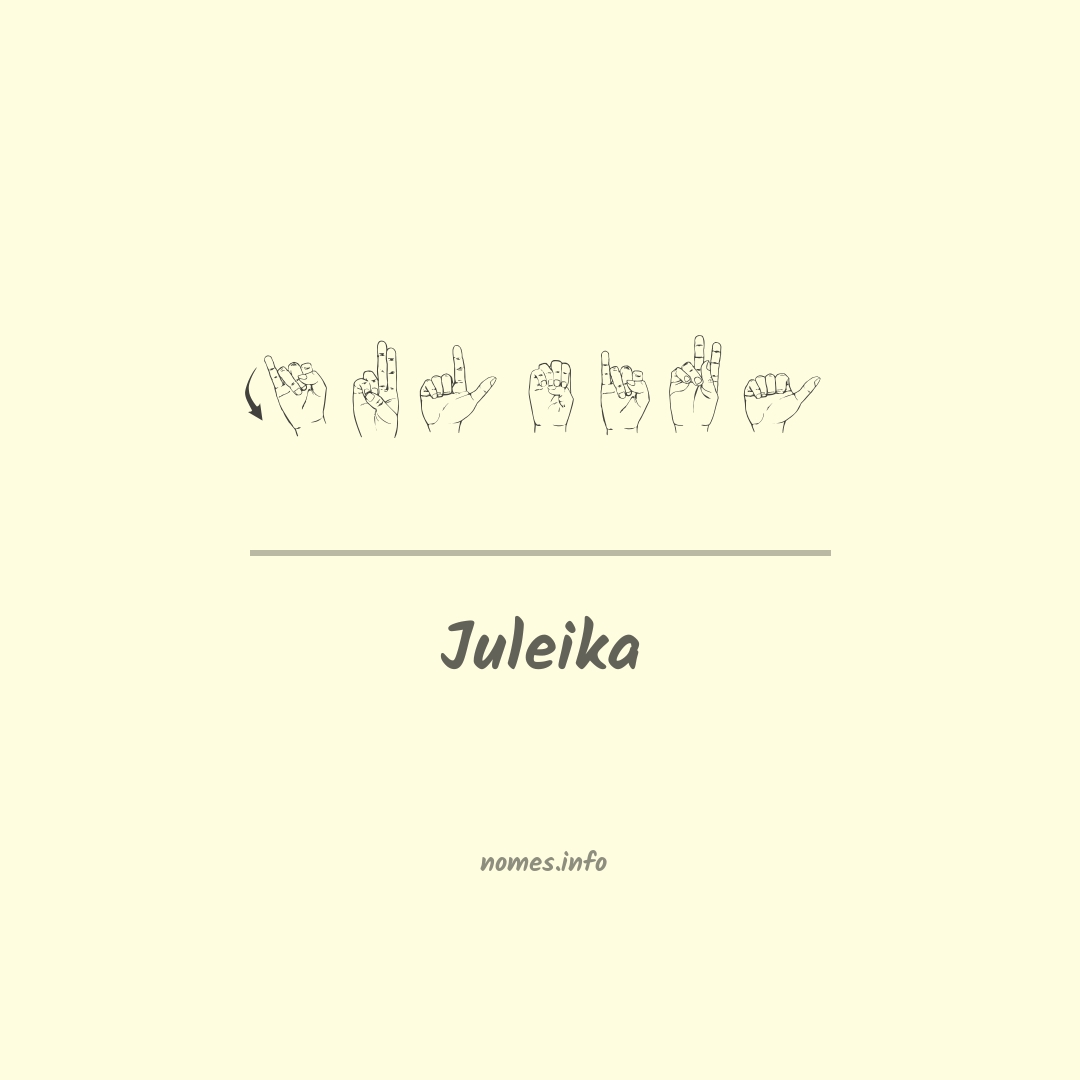 Juleika em Libras
