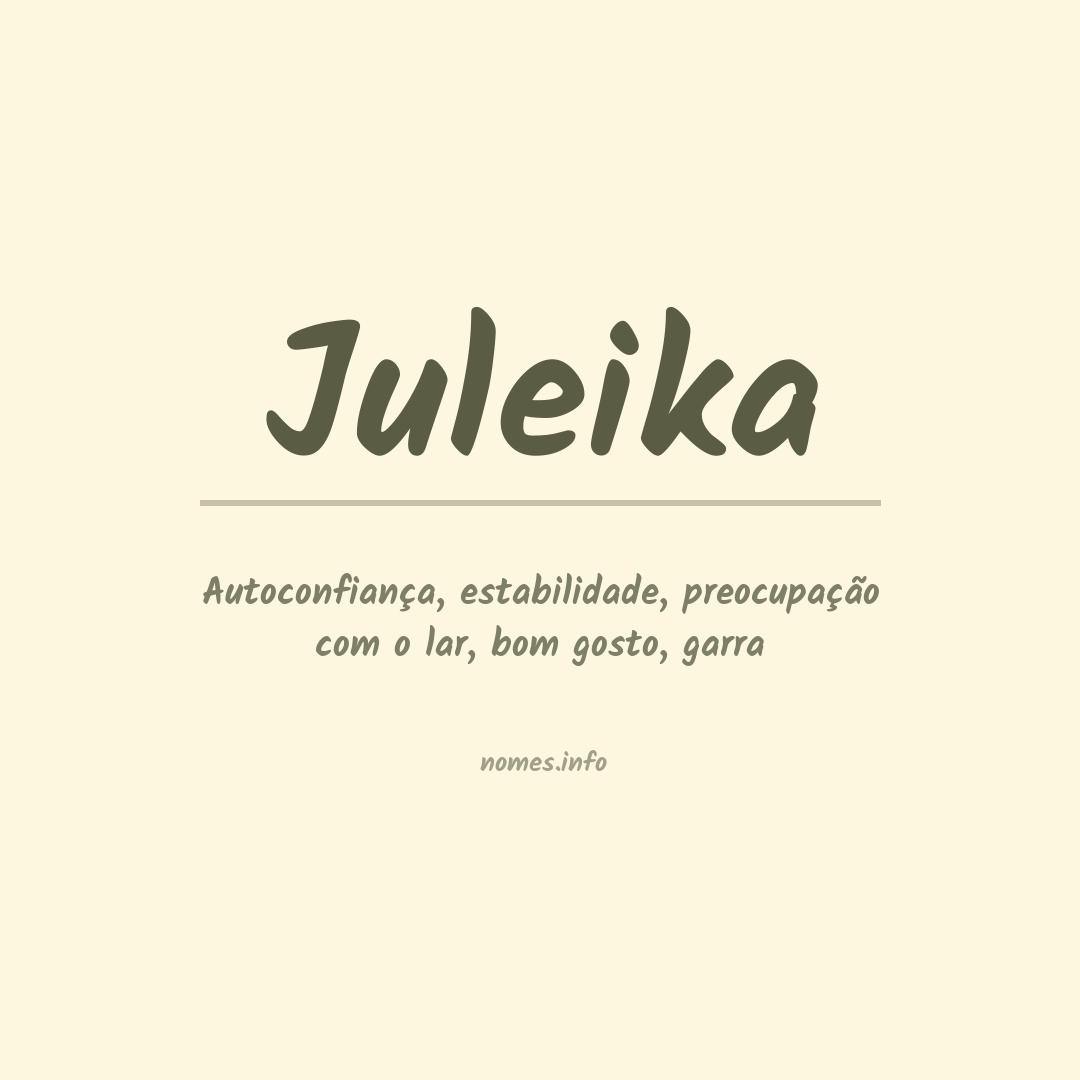 Significado do nome Juleika