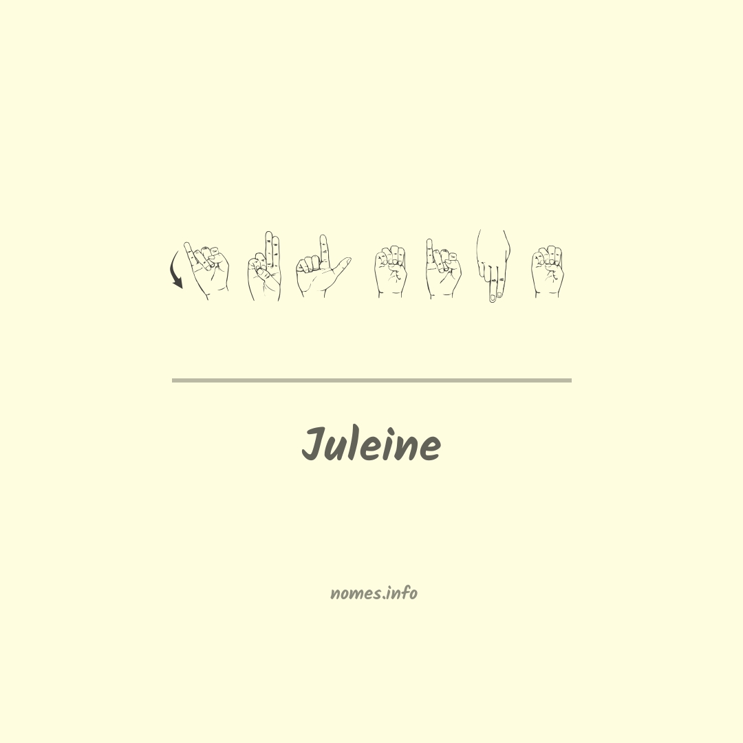 Juleine em Libras