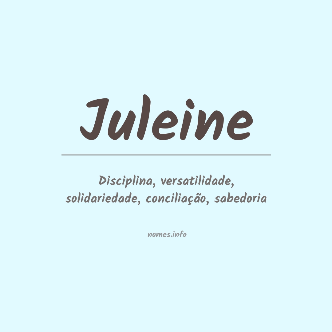 Significado do nome Juleine