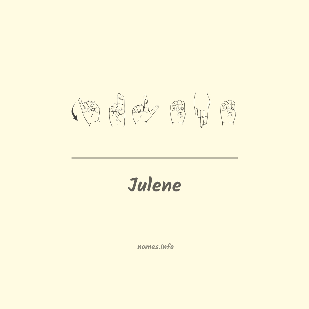 Julene em Libras