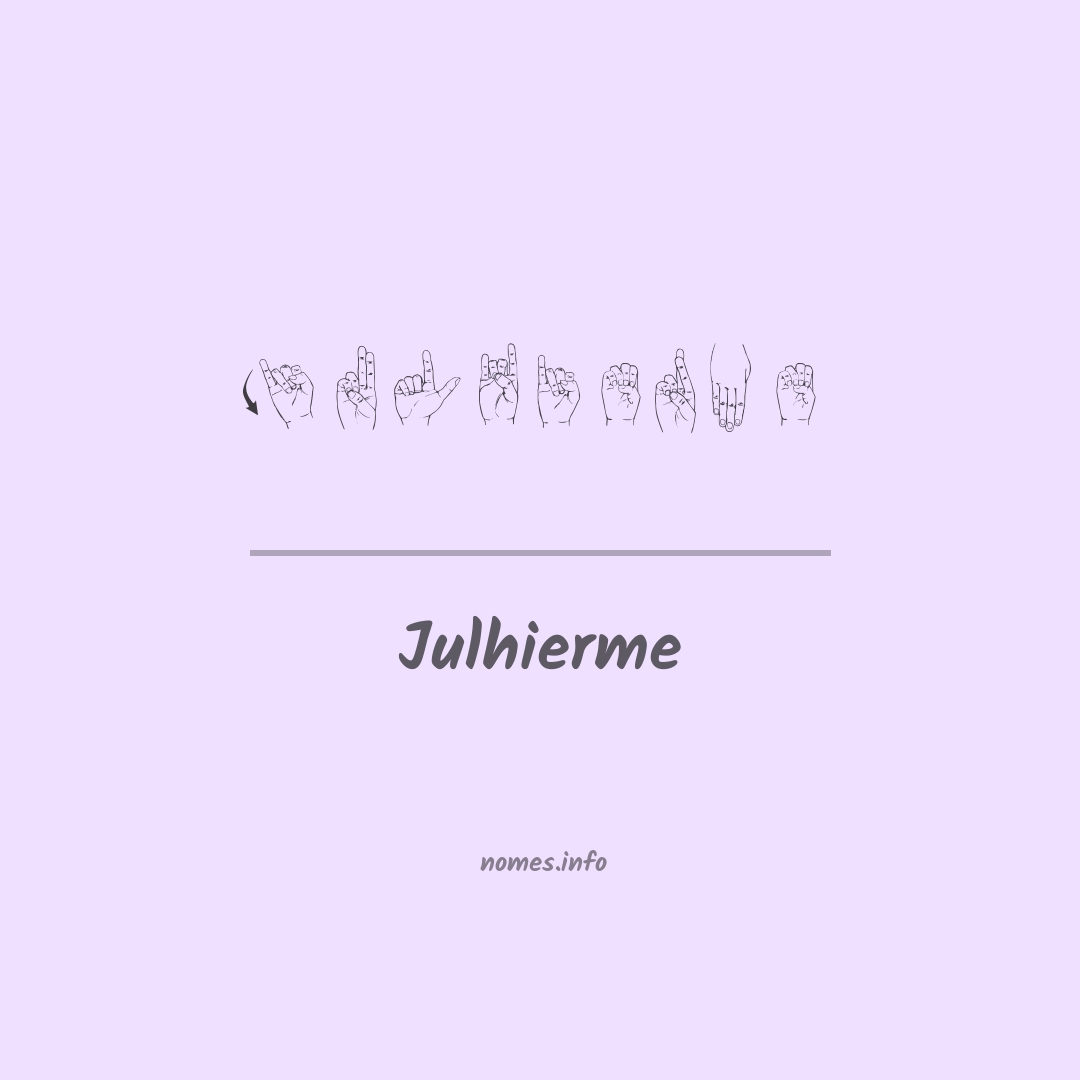 Julhierme em Libras