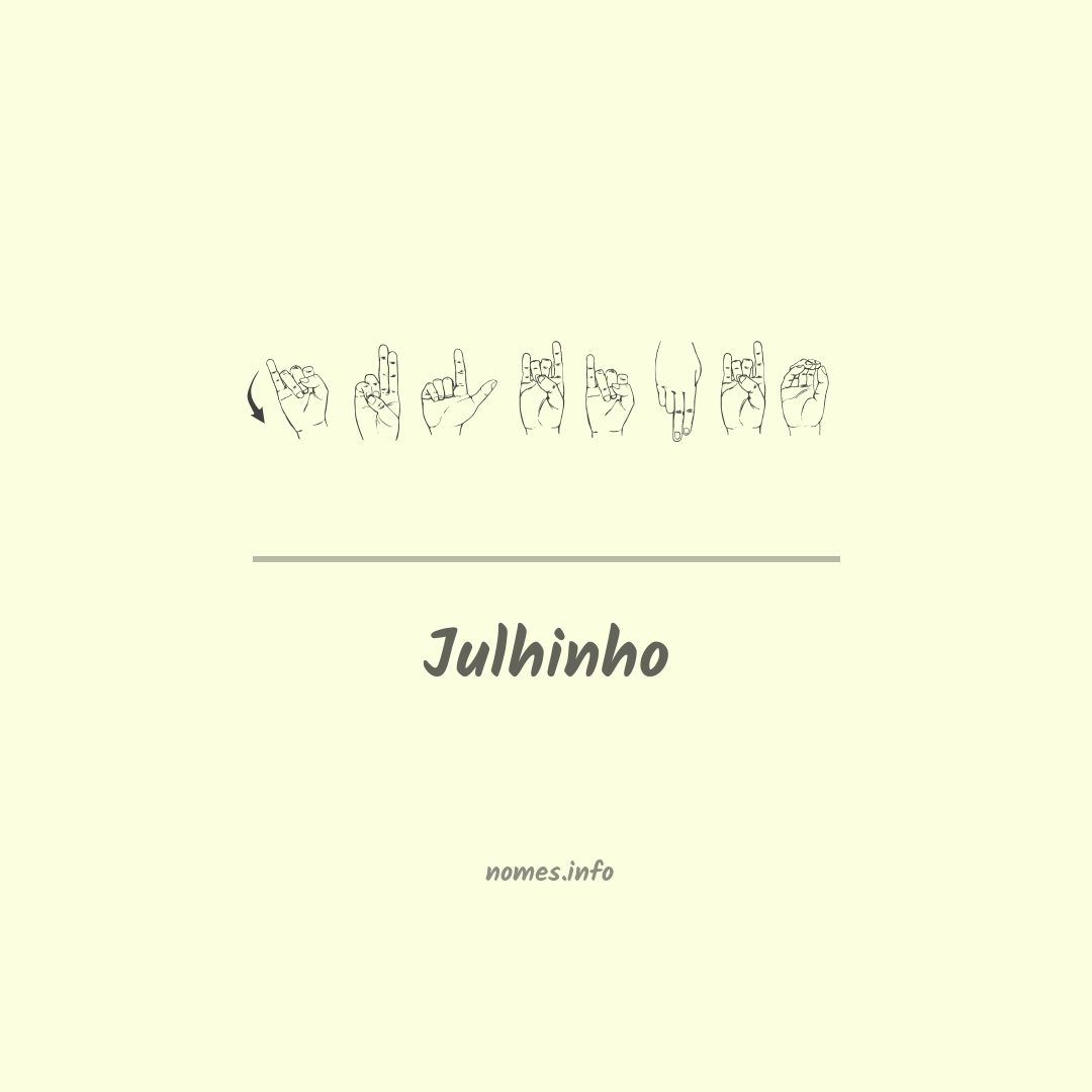 Julhinho em Libras