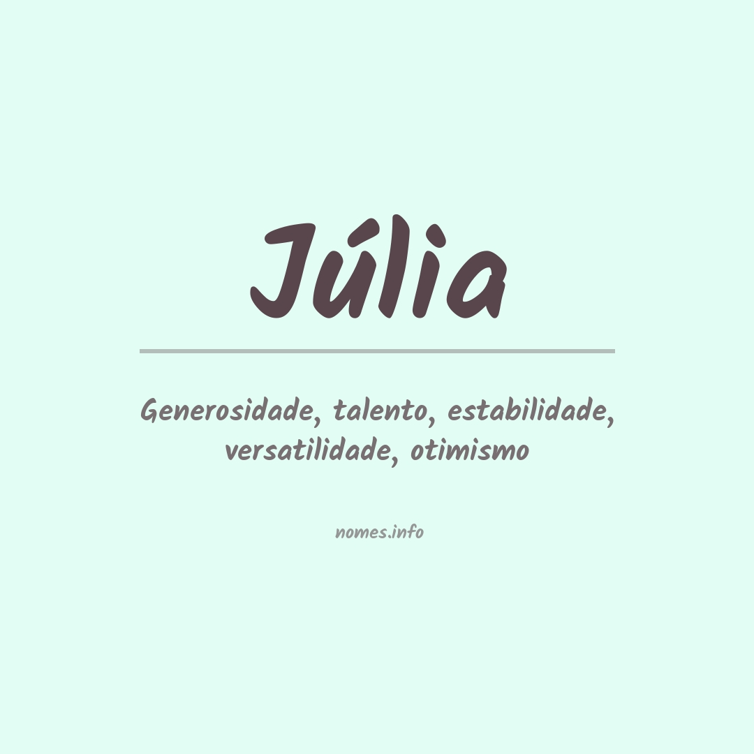 Significado do nome Júlia