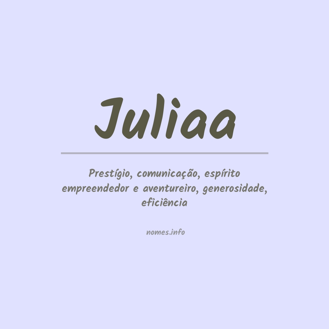 Significado do nome Juliaa