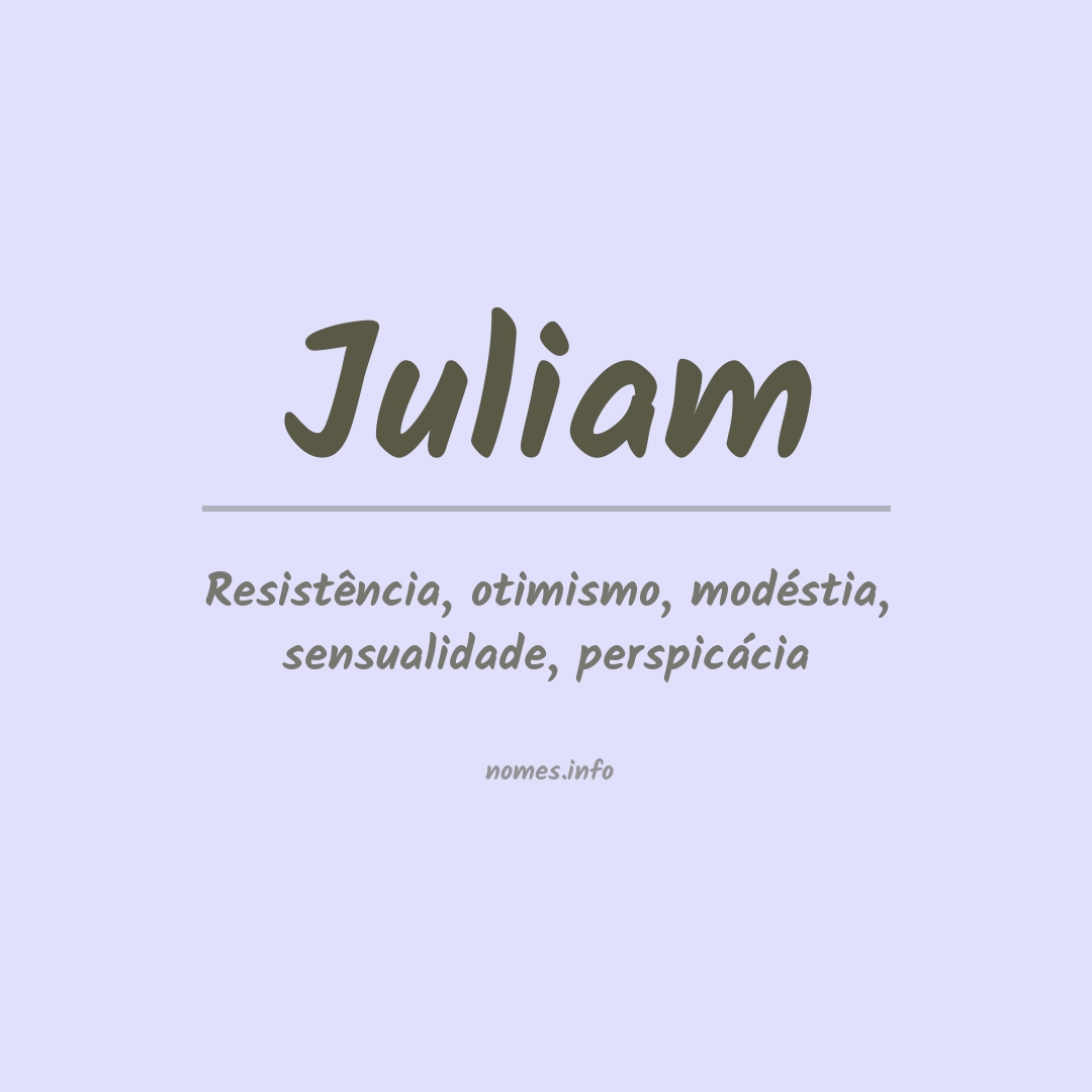 Significado do nome Juliam