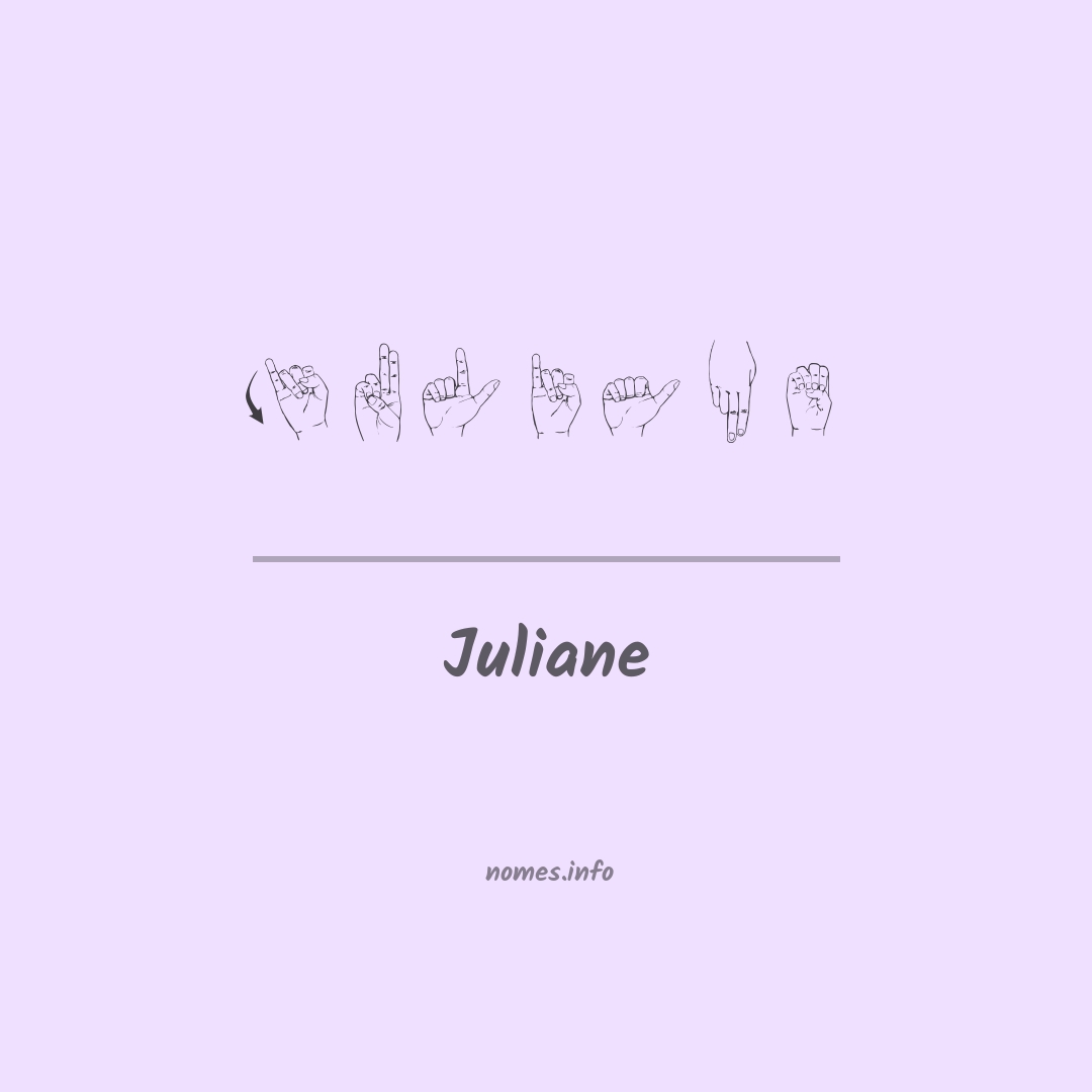 Juliane em Libras