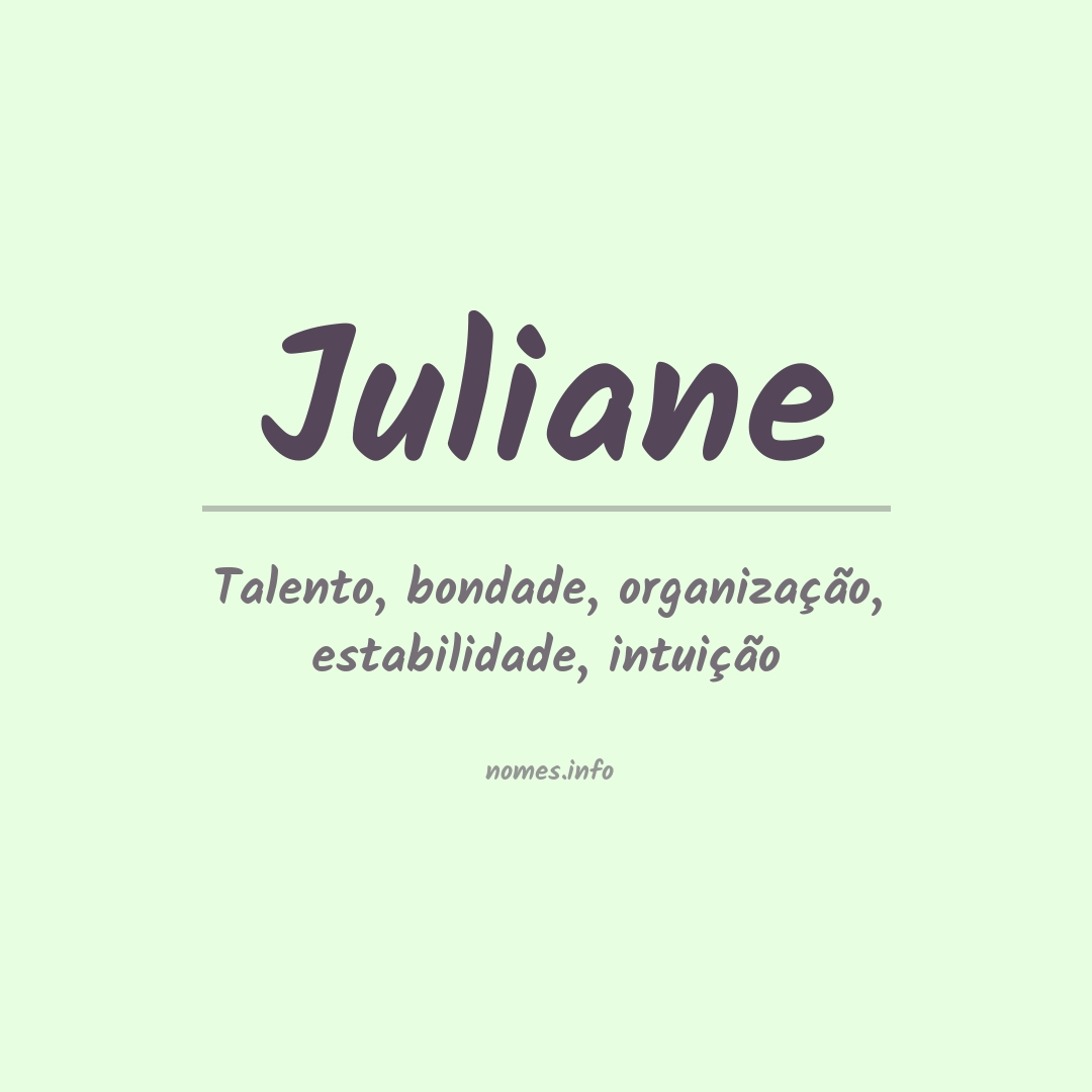Significado do nome Juliane