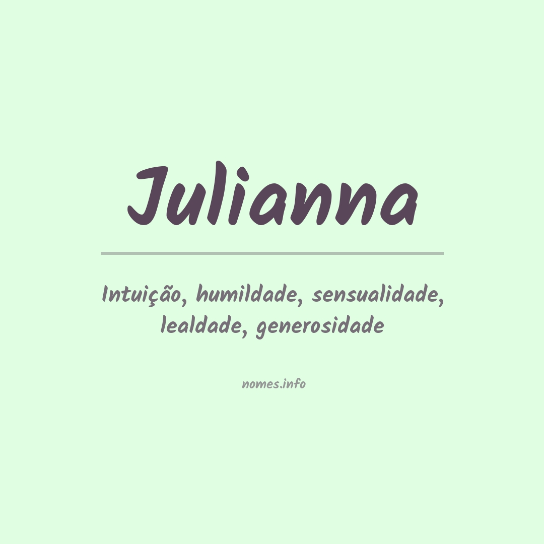 Significado do nome Julianna