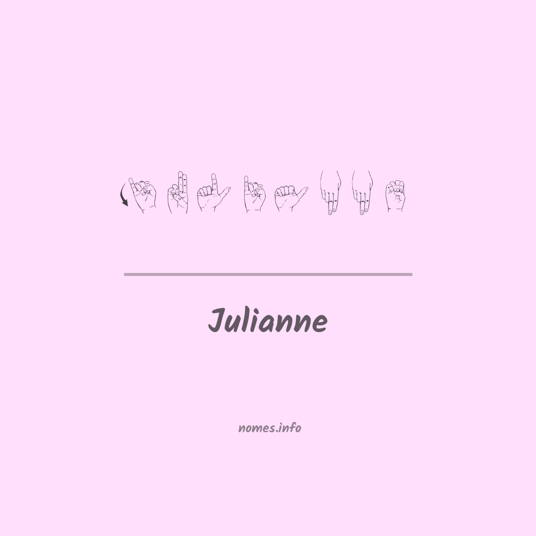 Julianne em Libras
