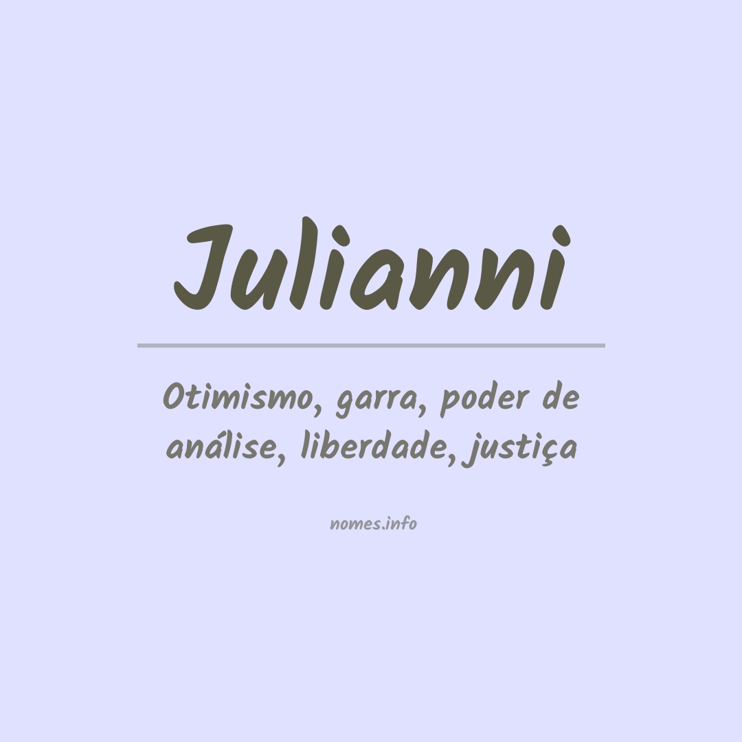 Significado do nome Julianni